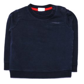 Sötétkék, horgonyos pulóver (80-86)