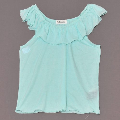 H&M - Világoskék rövid ujjú felső (122-128)