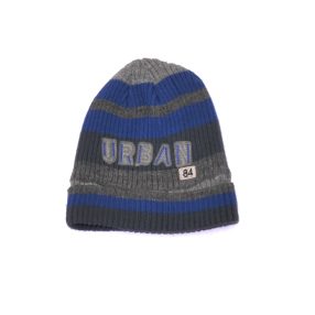 Szürke-kék csíkos sapka (116-122)