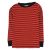 H&M - Narancssárga-bordó csíkos pizsama felső (110-116)