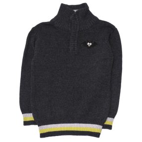 Szürke, denevéres pulóver (110)