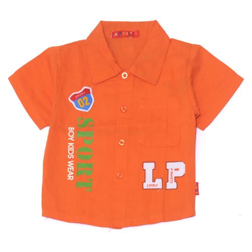 NarancsSárga rövid ujjú ing (104)