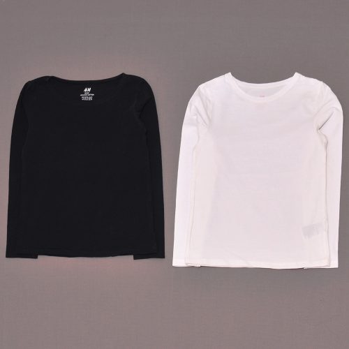 H&M - Fehér, sötétkék ruha szett (122-128)