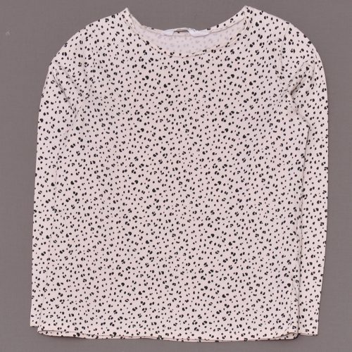 H&M - Krém, Fekete. Mintás hosszú ujjú póló (134-140)