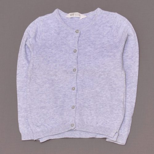 H&M - Szürke, gombos kardigán (110-116)