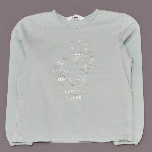 H&M - Türkiz, unikornis pulóver (134-140)