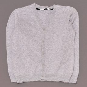 H&M - Szürke, gombos kardigán (134-140)