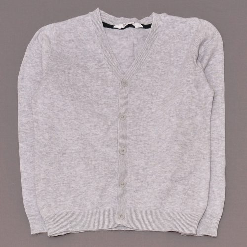 H&M - Szürke, gombos kardigán (134-140)
