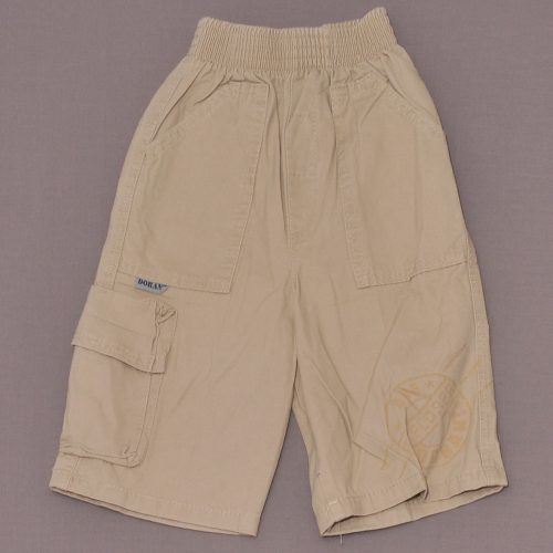 Drapp oldalzsebes, rövidnadrág (98) - ÚJ