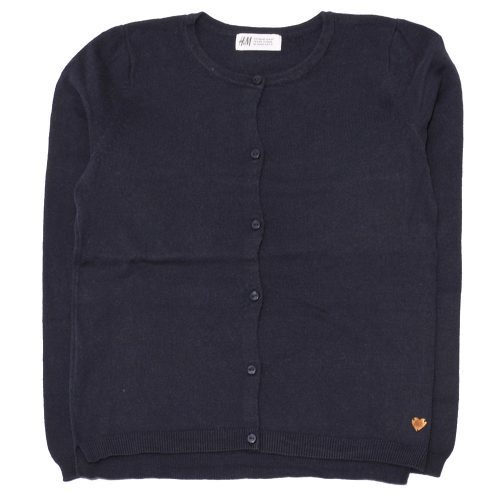 H&M - Sötétkék kardigán (134-140)