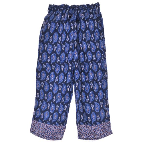 H&M - Kék, mintás bő dzsörzénadrág (134)