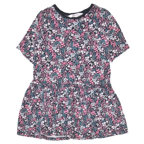 H&M - Kék, virágmintás ruha (122-128)