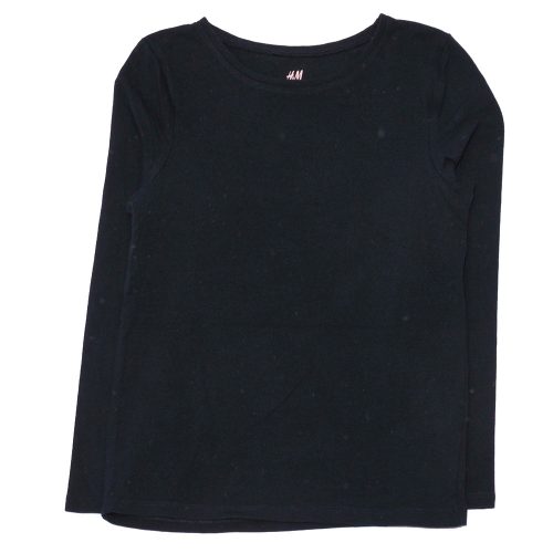 H&M - Sötétkék hosszú ujjú póló (134-140)