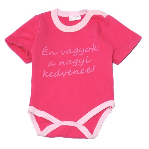 Rózsaszín, a nagyi kedvence rövid ujjú body (56)