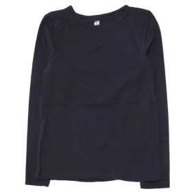 H&M - Sötétkék hosszú ujjú póló (122-128)