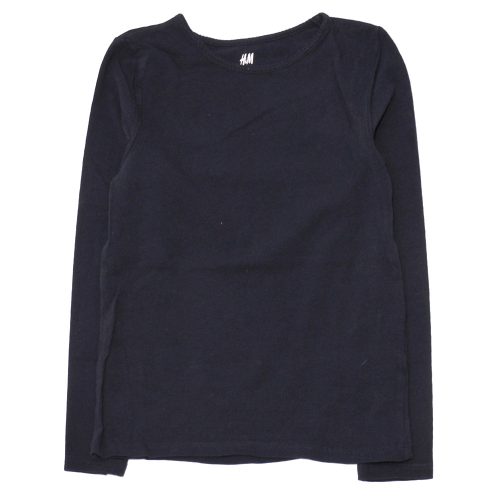 H&M - Sötétkék hosszú ujjú póló (122-128)