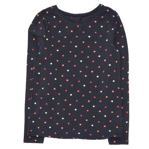 H&M - Sötétkék, csillagos hosszú ujjú póló (122-128)
