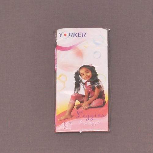 Rózsaszín, csipkés szárú leggings (104-110) - ÚJ!
