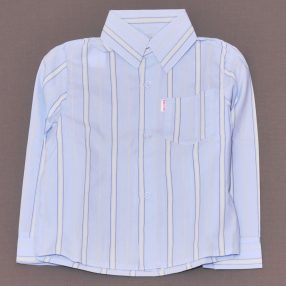 Kék csíkos hosszú ujjú ing (104) - ÚJ!