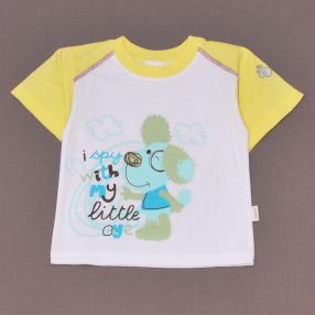 Fehér, Sárga, kutyusos póló (92) - ÚJ!