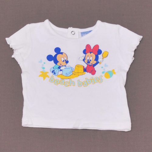 Disney - Fehér, Minnie, Mickey póló (62-68)