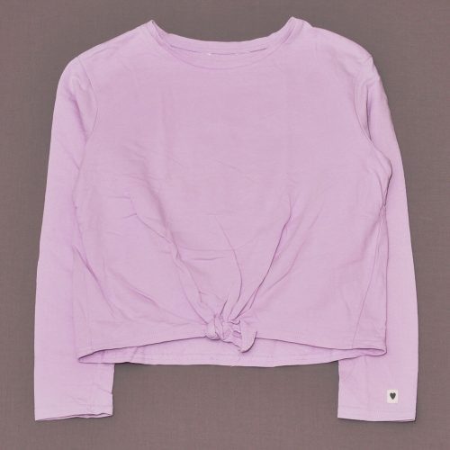 H&M - Lila, megkötős hosszú ujjú, crop felső (152-158*)