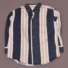 Kék, Drapp csíkos hosszú ujjú ing (110-116)