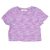 H&M - Lila, kék mintás crop, bordázott felső (134-140)