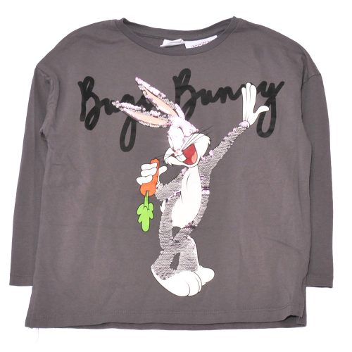 Zara, Looney Tunes - Szürke, Bugs Bunny hosszú ujjú póló (122)