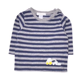 Kék, Szürke csíkos hosszú ujjú póló (62)