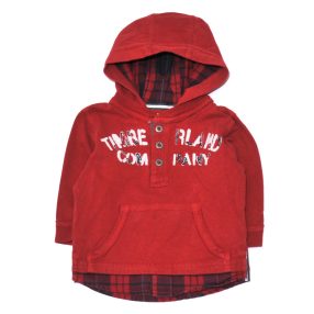 Timberland - Piros, kapucnis hosszú ujjú felső (68)