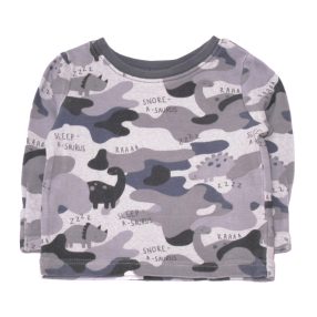 George - Szürke, dinós pizsama felső (62-68)