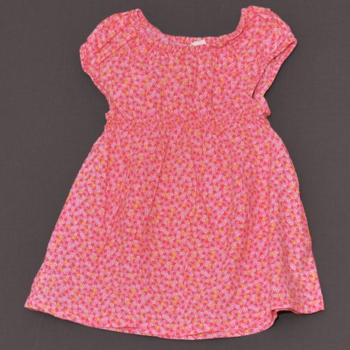 H&M - Rózsaszín, virágmintás ruha (86)