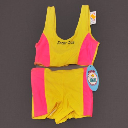 Sárga, pink bikini szett (146) - ÚJ!