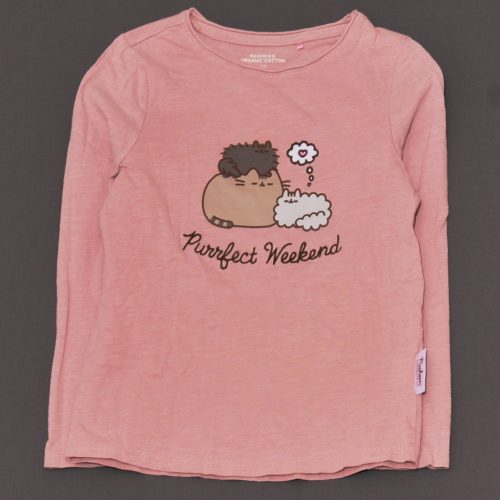 Reserved - Rózsaszín, Pusheen hosszú ujjú póló (128)