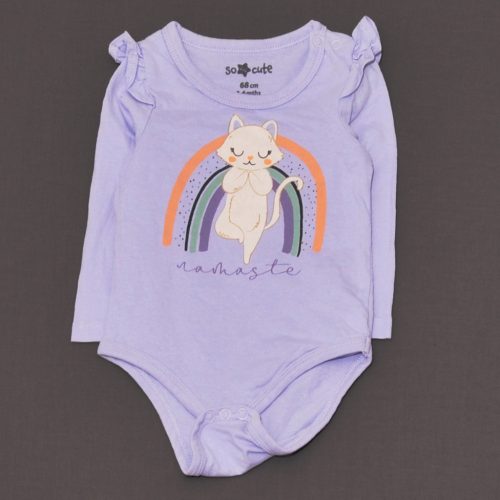 Lila, cicás hosszú ujjú body (68)
