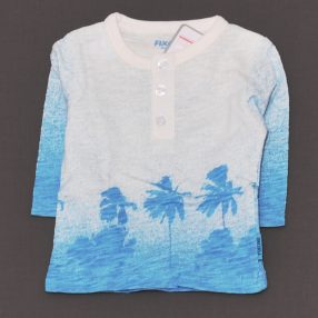 Kék, Fehér hosszú ujjú póló (56) - ÚJ!