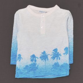 Kék, Fehér hosszú ujjú póló (74) - ÚJ!