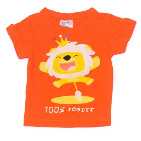 Narancssárga, oroszlános póló (62-68)