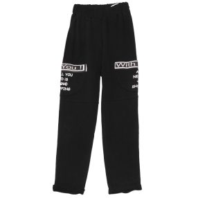 Fekete, With You! szabadidő nadrág (158)