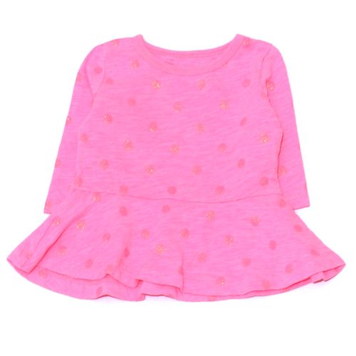 Carter's - Rózsaszín, pöttyös hosszú ujjú felső (62)