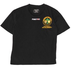 Macron - Fekete, hímzett focimez (140*)