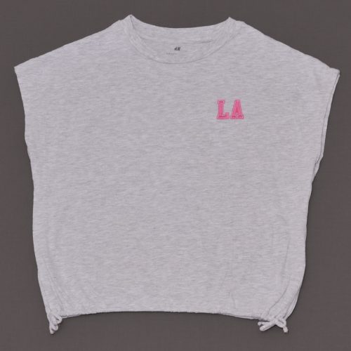 H&M - Szürke rövid ujjú felső (158-164)