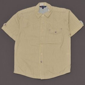 OVS - Sárga-kék csíkos rövid ujjú ing (128-134)