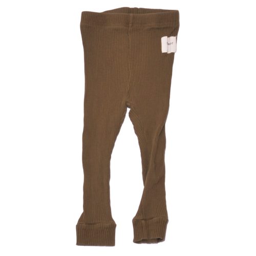 Terepzöld bordás leggings (86-92)