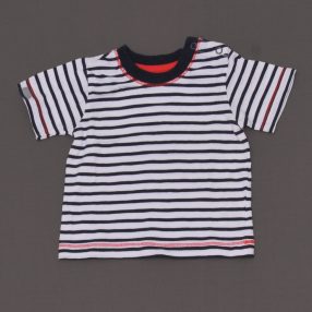 Kék, Fehér csíkos póló (62-68)