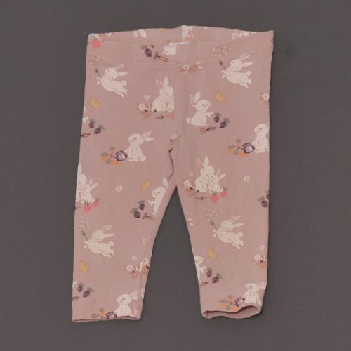 H&M - Rózsaszín, nyuszis leggings (74)