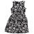 H&M - Fekete, Fehér, pillangós ruha (152)