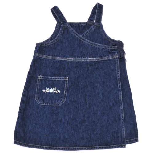 Mothercare - Kék, átlapolós farmerruha (86-92)