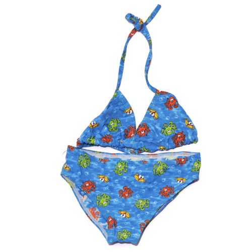 Kék, polipos bikini szett (140)